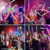 148 PCS Glow in the Dark Party Supplies, 16 Fiber Optic Wands, 14 LED Glasses, 100 Glow Sticks and 18 LED Hair Clips Fiber Optic for Neon Party, Wedding, Birthday, Concert, New Year - Image 3