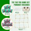 Giant Tic Tac Toe Outdoor Game, Portable Outdoor Bean Bag Toss Game for Kids, Giant Lawn Outdoor Yard Games for Adults (3ft x 3ft) - Image 4