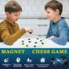 Magnetic Game Chess, Fun Table Top Multiplayer Magnet Board Game with String for Kids and Adults, Magnetic Game Chess with Stones, Magnetism Game for Family Night - Image 2