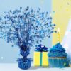 3 Pieces Metallic Foil Spray Centerpiece Party Star Table Decoration Burst Centerpieces Winter Table Decorations for Birthday New Year Party Holiday(Blue) - Image 2