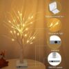 Set of 2 Warm White Birch Tree Light with Battery or USB Powered 24 LED fairy light spirit tree Tabletop twinkling tree Light Decor for Home Party Bedroom Wedding Thanksgiving Christmas Decoration - Image 2