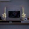 Set of 2 Warm White Birch Tree Light with Battery or USB Powered 24 LED fairy light spirit tree Tabletop twinkling tree Light Decor for Home Party Bedroom Wedding Thanksgiving Christmas Decoration - Image 4