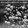 24 Pcs Artificial Pearl String for Floating Candle Faux Pearls Beads String Pearl Party Garland Decoration for Vases Filler Wedding Centerpiece Christmas Party Decor (Silver) - Image 3