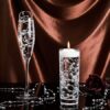 24 Pcs Artificial Pearl String for Floating Candle Faux Pearls Beads String Pearl Party Garland Decoration for Vases Filler Wedding Centerpiece Christmas Party Decor (Silver) - Image 4