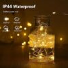 4-Pack Fairy Lights Battery Operated with Timer, Waterproof 16FT 50 LED String Lights Indoor Outdoor, Cuttable Starry Fairy Lights for Christmas Home Bedroom Wedding DIY Centerpiece Decor (Warm White) - Image 2