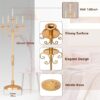 50 Inch Floor Candelabra,2Pcs Gold Candelabra Centerpieces Metal 5 Arm Candelabra Tall Candelabra Candle Holder for Home Wedding Party Event Decoration - Image 2