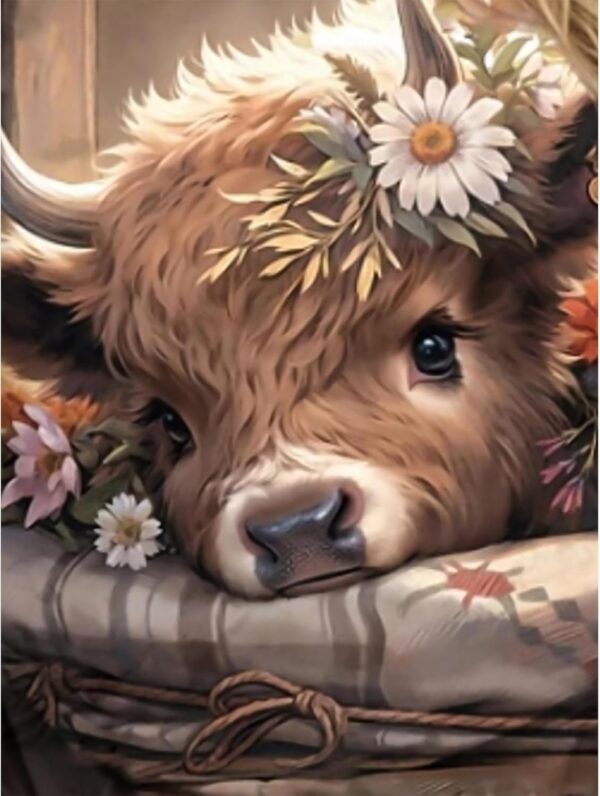 Cow Diamond Art Kits for Adults  DIY 5D Diamond Painting12x16 Inch