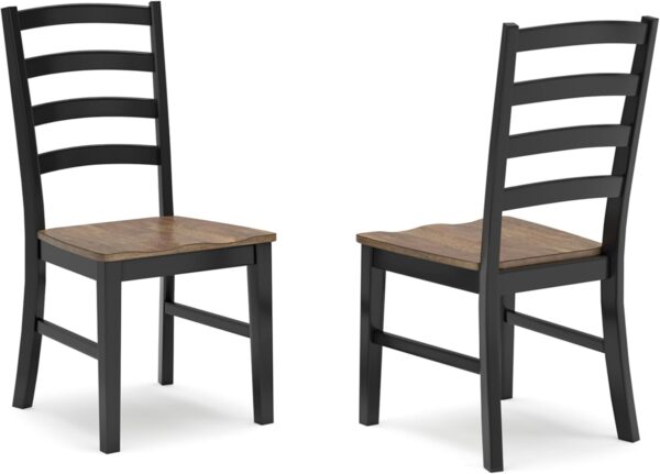 Rustic Armless Dining Chair, Set of 2