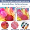 DIY 5D Diamond Art Painting Kits for Adult,14x14inch Gerbera Flower Diamond Art(35cmX35cm) - Image 4