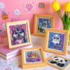 6 Pack Diamond Art Kits for Kids, Cartoon Animals DIY Diamond Painting Kits 6X6 inch - Image 4