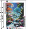 Magical Moon Forest Diamond Art Kits for Adults,Moon Landscape Diamond Art Kits Wall Decor Inch12X16 - Image 4