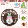 Interchangeable Wooden Gnome Decor Holiday Seasonal Gnome Decorations with Magnet Pieces and Detachable Hats - Image 4