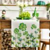 Shamrock St. Patrick's Day Table Runner, Seasonal Spring Holiday - Image 4