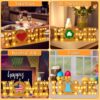 St Patricks Day Decorations Farmhouse Interchangeable Home Decor Signs, LED Long Marquee Light Up Letters Wooden ‘HOME’ Sign with 8Pcs Changeable Seasonal - Image 4