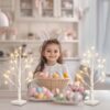 Easter Decorations, 2FT Birch Tree with LED Lights, Warm White Light up Tree Lamp - Image 4