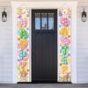 Happy Easter Porch Banner Bunny Egg Rabbit Daisy Party Front Door Sign - Image 4