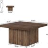 Square Coffee Table, 31.5-Inch Engineered Wood Coffee Table for Living Room - Image 4