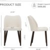 Upholstered Dining Chairs Set of 6, Modern Fabric Dining Room Kitchen Side Chair with Padded Seat - Image 4