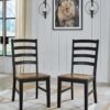 Rustic Armless Dining Chair, Set of 2 - Image 4