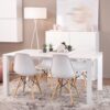 Pre Assembled Modern Style Dining Chair Mid Century Modern DSW Chair, Shell Lounge Plastic Chair for Kitchen - Image 4