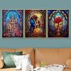 Diamond Art Kits for Adults - 3 Pack Cartoon Diamond Painting for Beginners, Diamond Dots Round 5D Full Drill12x16inch - Image 3