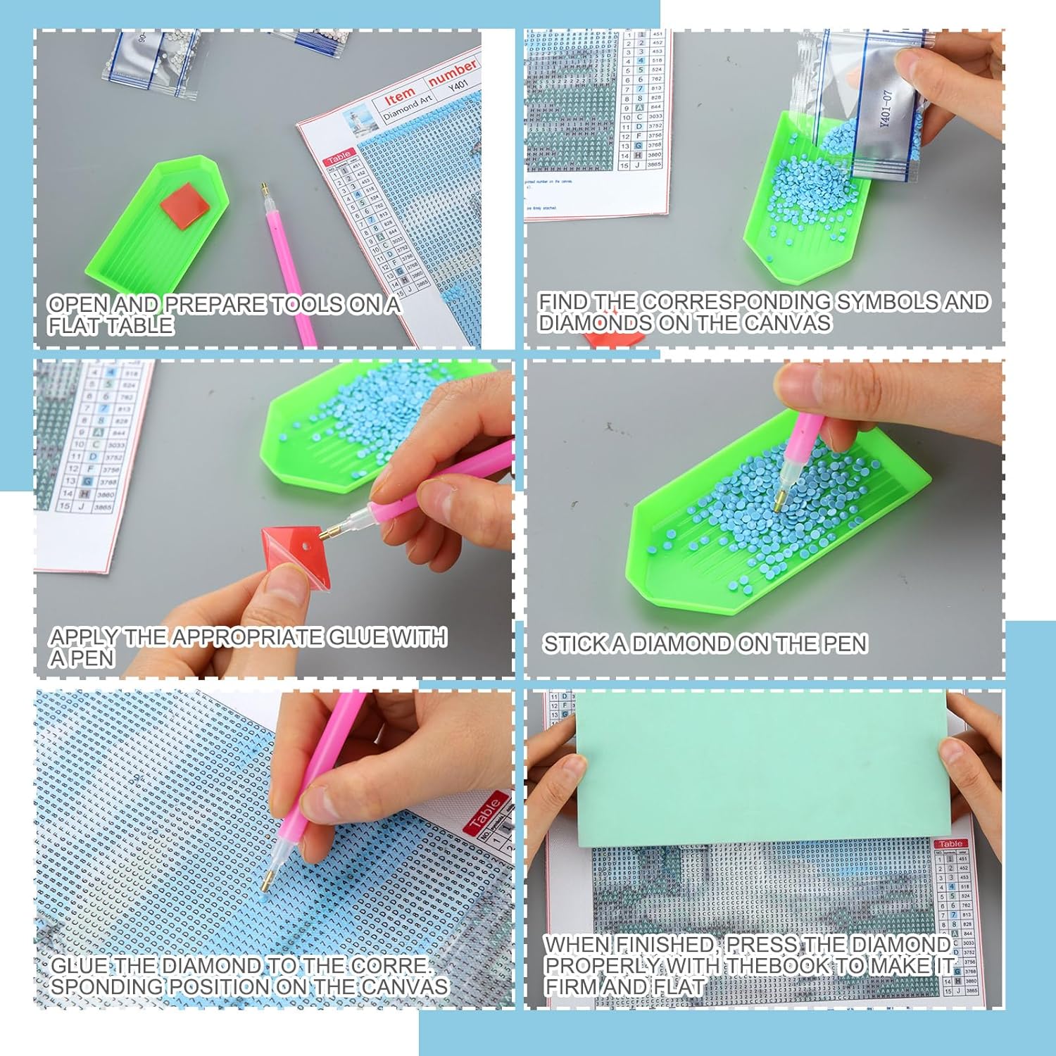 4 Pcs Diamond Art Kits DIY Painting for Adult 10 x 11.8''(Beach) - Image 3