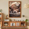 Cow Diamond Art Kits for Adults  DIY 5D Diamond Painting12x16 Inch - Image 3
