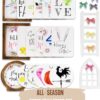 Farmhouse Tiered Tray Decor Set - Beautiful Year Round Seasonal & Holiday Decoration Bundle - Image 3