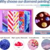 12 Pack Diamond Painting Kits for Adults 5D Diamond (12X16 Inch - Image 2
