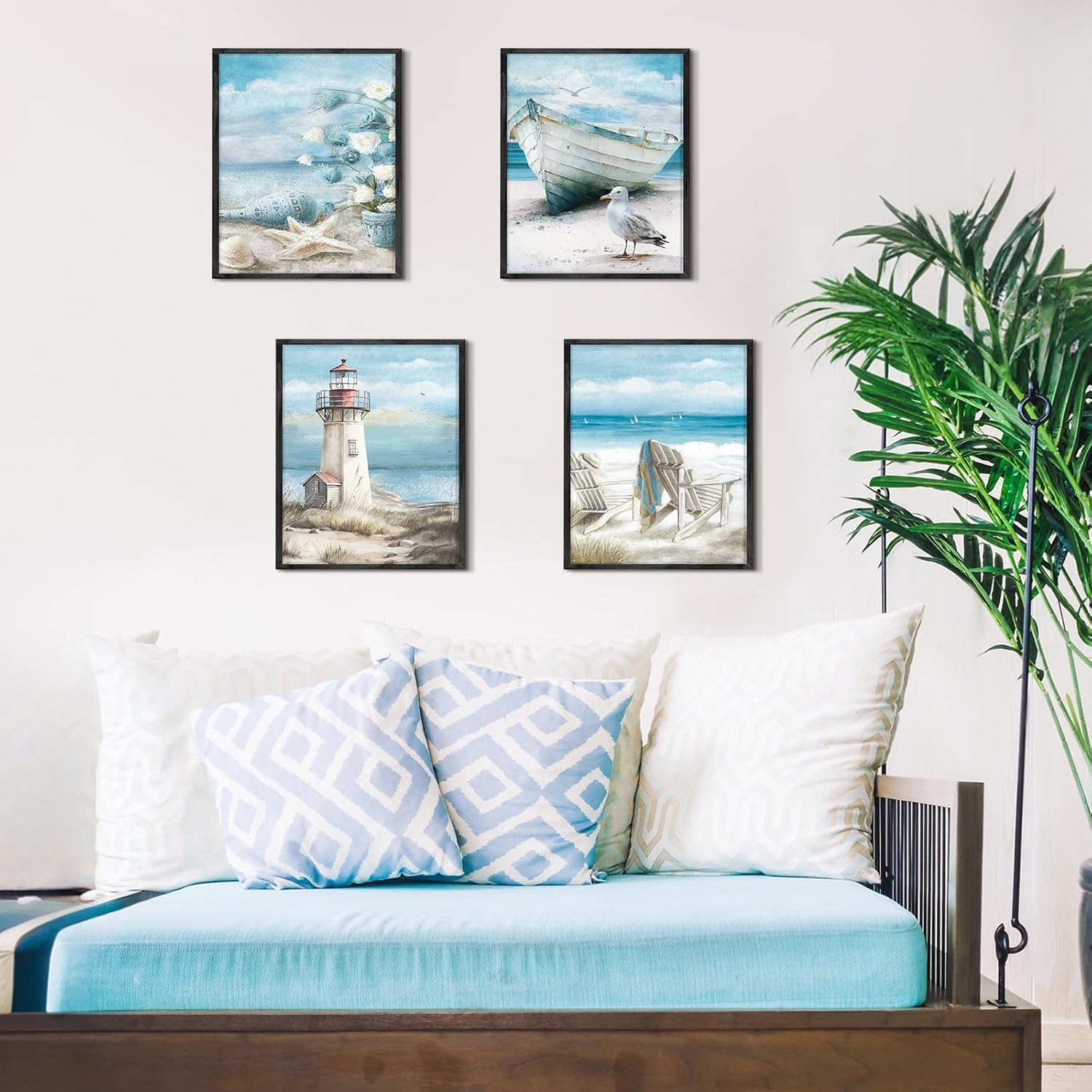 4 Pcs Diamond Art Kits DIY Painting for Adult 10 x 11.8''(Beach) - Image 2