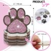 10 pcs Diamond Painting Coasters | Diamond Art Coasters | Dog Paw Diamond Art - Image 2