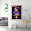 Waterfall Landscape Diamond Art Kits For Adults,DIY Moonlight Diamond Painting Kits 12x16inch - Image 2