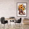 Boot Diamond Painting Kits for Adults,5D Butterfly Sunflower Flowers 12 x 16 Inch - Image 2