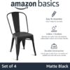 Metal Dining Chairs, Easy to Assemble, Sturdy, 4 Pack - Image 2