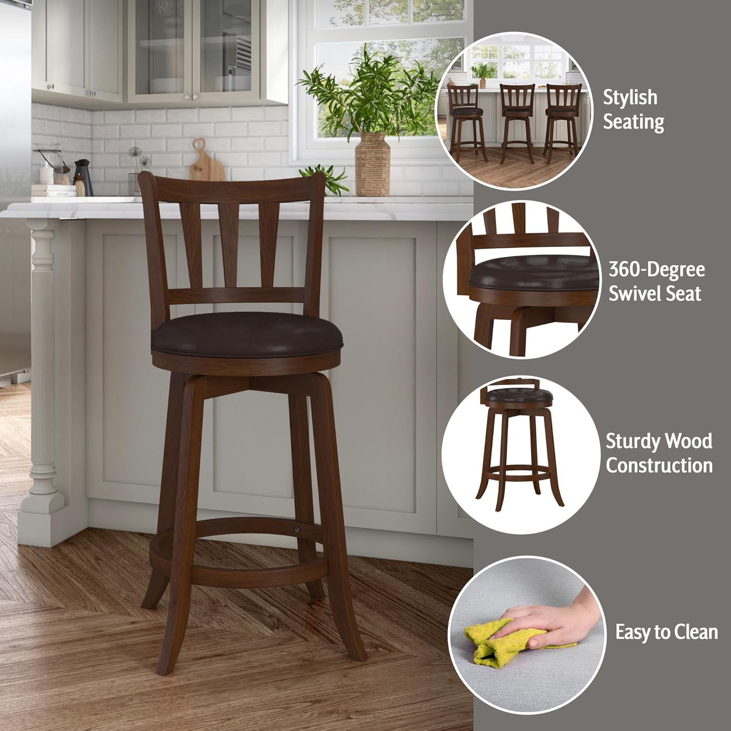 Isle Swivel Stool, Counter Height - Image 2