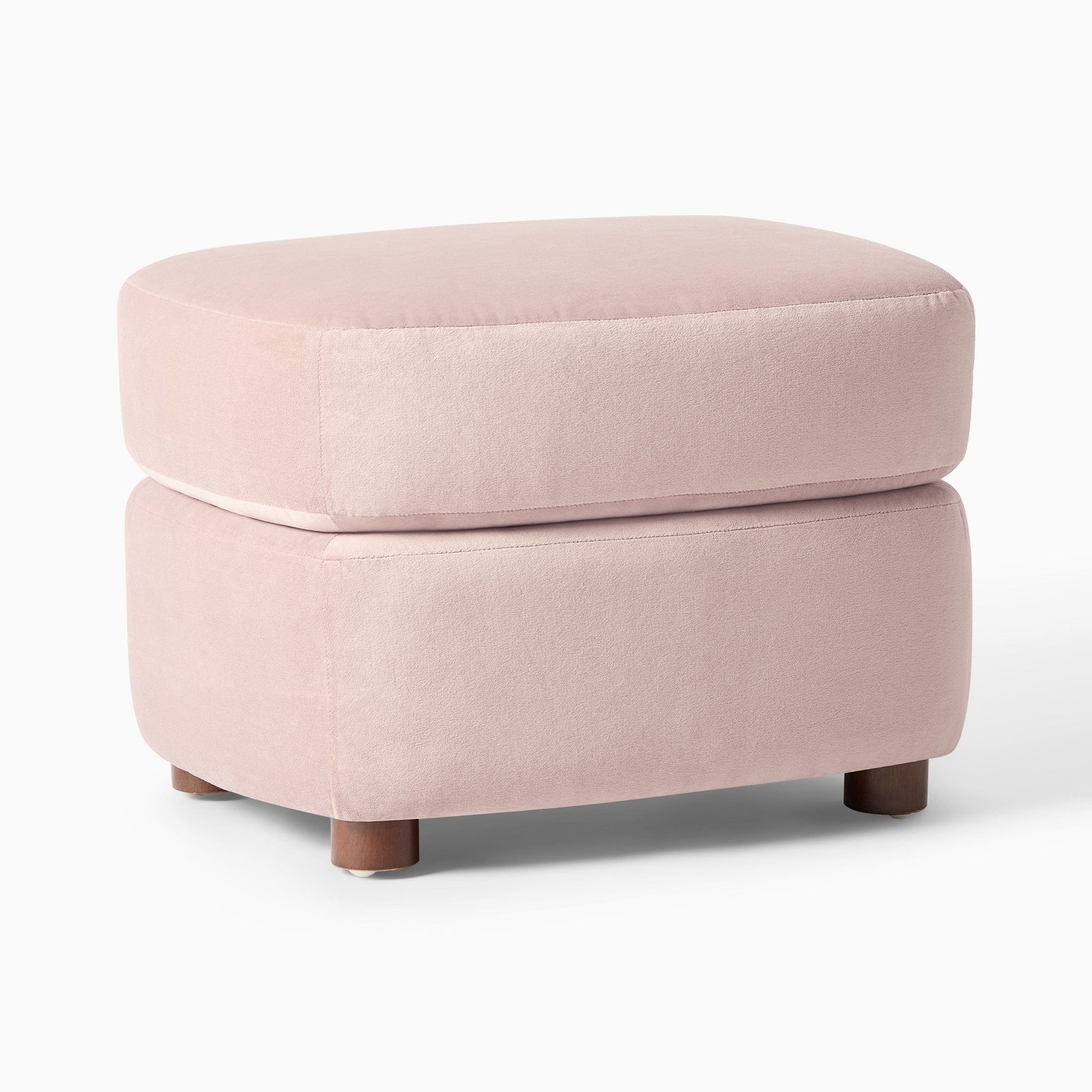 Upholstered Square Storage Ottoman with Hidden Compartment for Living Room Seating