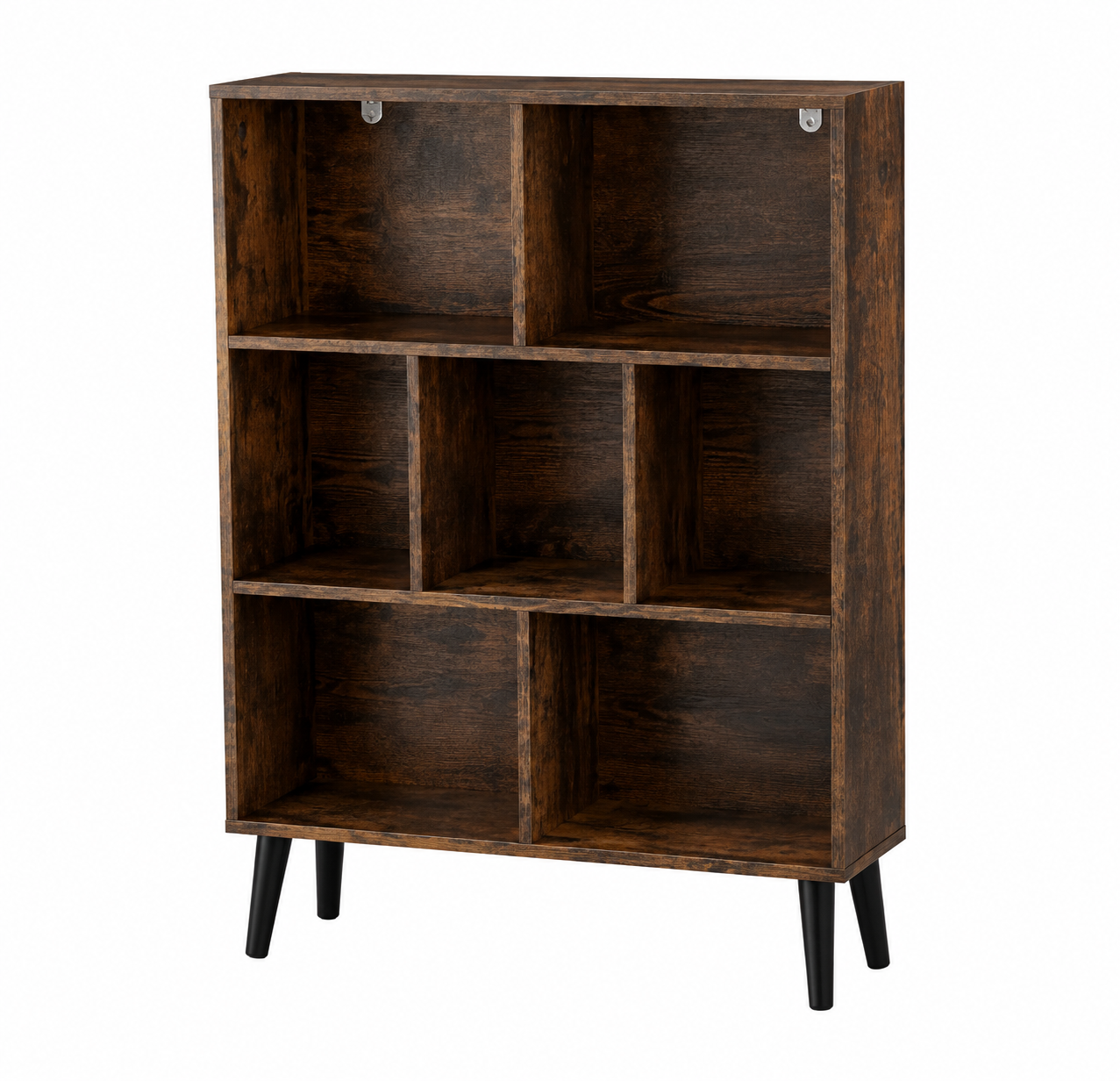 3-Tier Cube Bookshelf with Backboard and Legs for Kids Storage